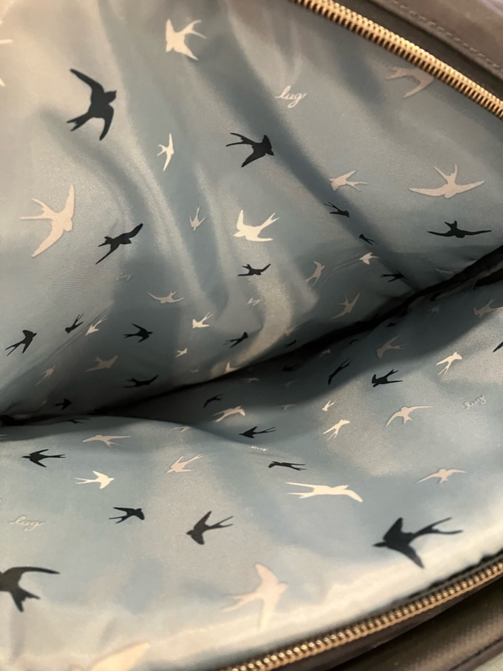 Lug Puddle Jumper SE Backpack Indigo Blue with Swallows Interior- Used Once - Picture 7 of 15